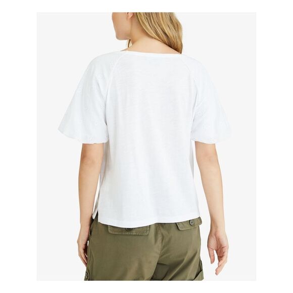 SANCTUARY Womens White Scoop Neck Top XXS - Picture 2 of 4